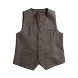 Tuxedo Vests Autumn and Winter Suit Vest Men's Retro Style Slim Fit Leisure Professional Formal Suit Vest Fashion