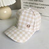 Vintage Check Baseball Cap