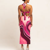 Women Summer Dresses Midi Dress  Dress Summer Printed Sexy Beach Dress for Women
