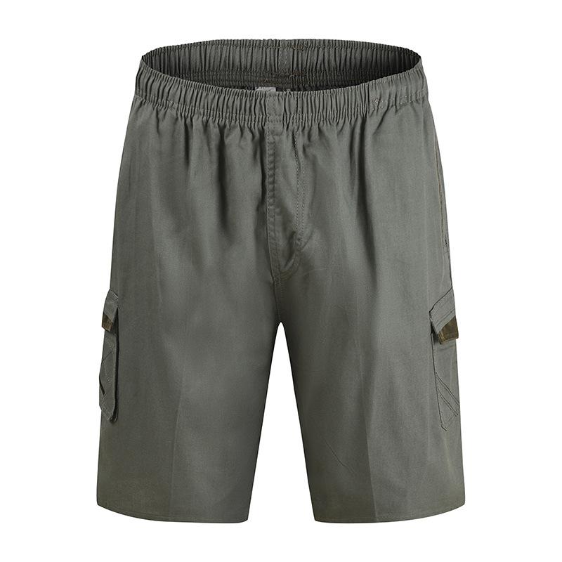 Men Cargo Shorts Summer Men's Trendy Capris Fashion Solid Color Casual Loose Cargo Pants