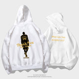 In Memory of Kobe Hoodie Back Memorial Kobe Hooded Sweater Sports Loose