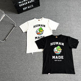 Human Made T-Shirt Tour Duck Slub Cotton Short Sleeve Loose Couple