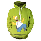The Simpsons Hoodie Cartoon Series 3D Digital Printing Sweater