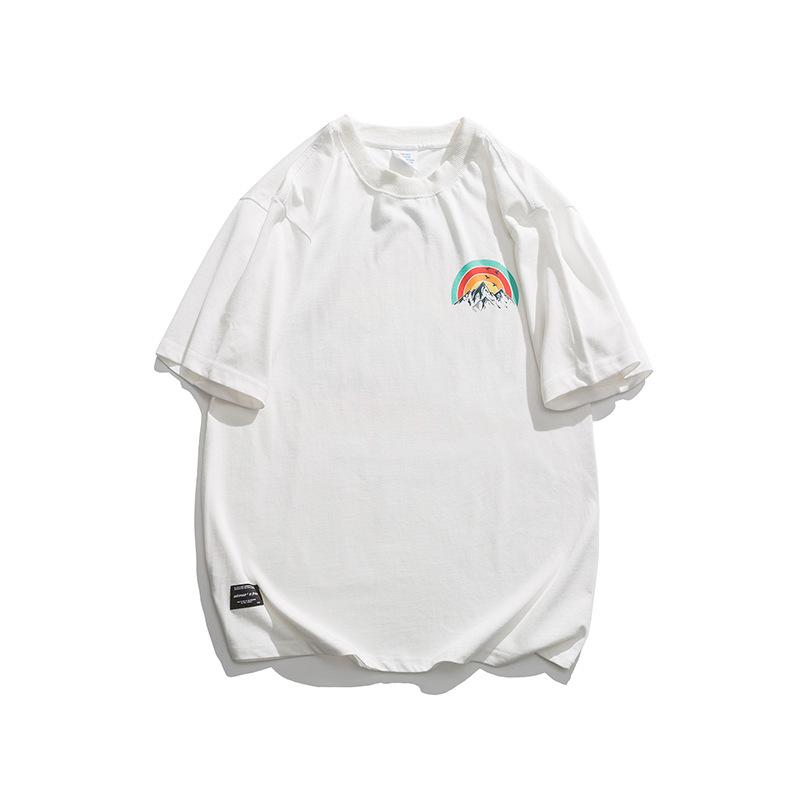 Men T Shirt Summer Casual Tops Men's Summer Male Letter Printing Stylish Short Sleeve Simple Japanese Loose T-shirt