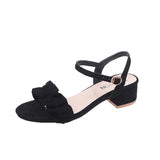 Nude Chunky Heel Sandals