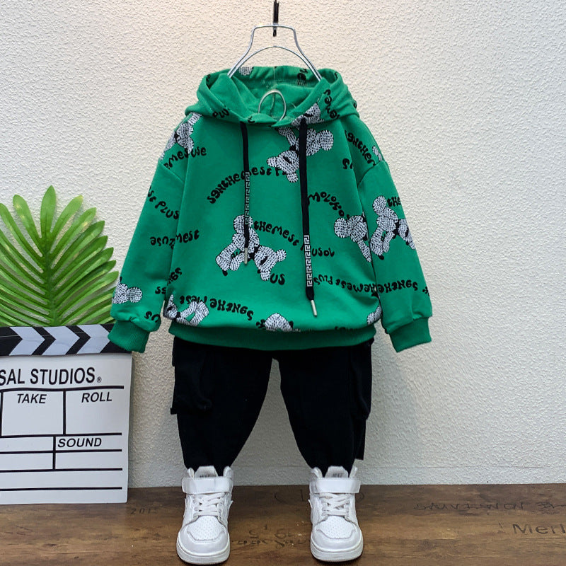 Toddler Boys Sweater Boy Spring Sports Outfit