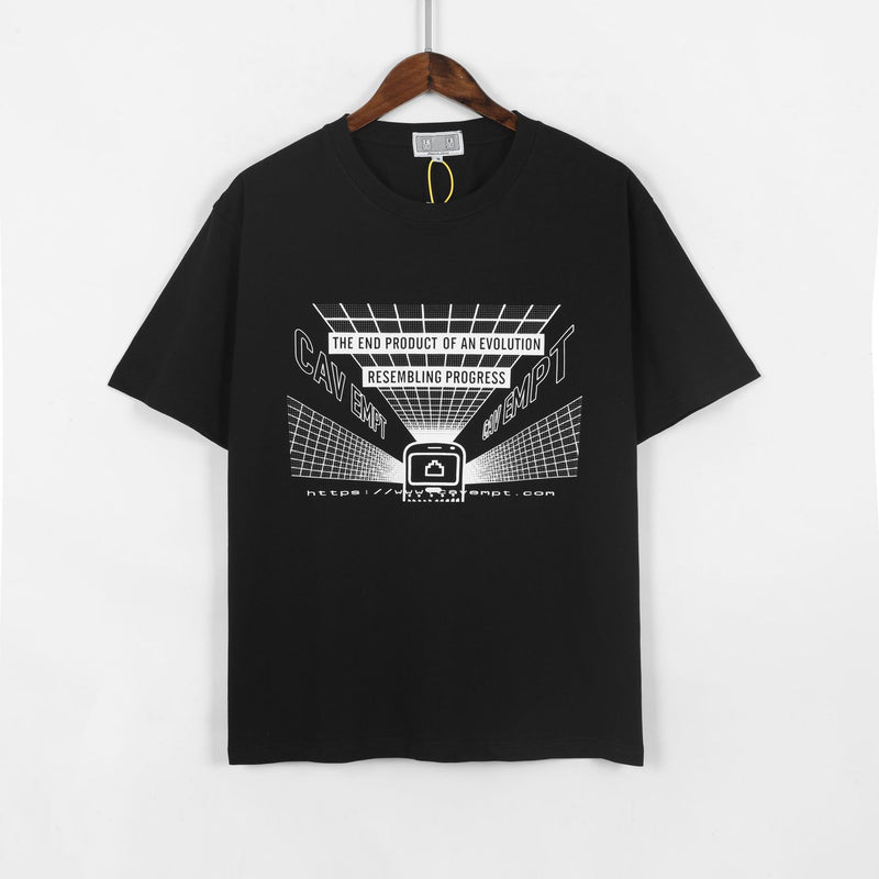 Cavempt Ce Life Cav @ Empt English Printed Men's and Women's Short Sleeves