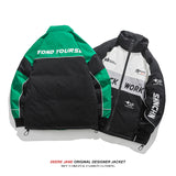 Men Coat down Jacket Men Winter Thicken Thermal Racing Suit Coat