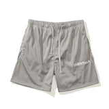 Fog Short Men's Hip Hop FG Double Line Mesh Shorts Drawstring Breathable and Loose Fear Of God