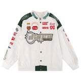 Blackair Jacket Vintage Embroidered Racing Suit Jacket Baseball Uniform