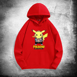 Men and Women Pokemon Pikachu Hoodie Hooded Fleece Lined Sweater