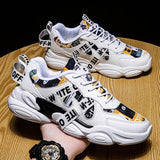 Off White Shoes Sneakers Autumn and Winter Thick Bottom Low Top Daddy Tide Shoes Leisure Sports Men and Women