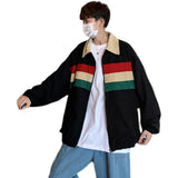 Corduroy Patch Jacket Corduroy Coat for Men Spring and Autumn Casual Jacket