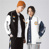 Dodgers Letter Man Jacket Outfit Senior Jackets Varsity Baseball College Coat Men's Spring and Autumn Loose