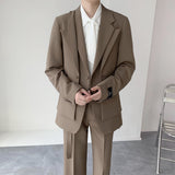 Double Brewed Seersucker Suit Loose Suit Dress Suit