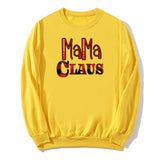 Boy Mama Hoodie Red Plaid Mama Printed Crew Neck Sweatshirt