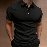 Polo Shirts Summer Men's Polo Shirt Short-Sleeved T-shirt