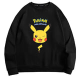 Men and Women Pokemon Pikachu Hoodie Pickup Its Crew Neck Pullover Sweatshirt