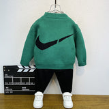 Toddler Boys Sweater Boys' Cardigan Knitted Sweater Spring and Autumn Clothing