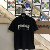 Thrasher T Shirt Thrasher Flame Loose Short Sleeve Fall Winter Couples