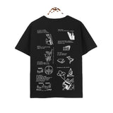 Cavempt Ce Life Cav @ Empt over Printed Letters Men and Women Short Sleeve Loose
