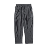 Linen Pants Straight Leg Pants Drawstring Lightweight Elastic Beach Pants Men's Casual Pants Loose plus Size Men's Pants