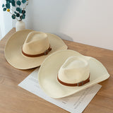 Straw Hat Summer Sun Shade Top Hat Sun-Proof Straw Hat