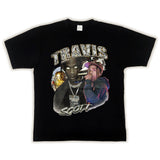 Travis Scott Shirt Heavy Cotton Printed T-shirt Small Neckline