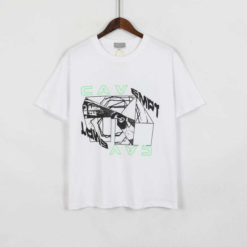 Cavempt Ce Life Cav @ Empt Fluorescent Green Letter Print Short-Sleeve T-shirt Short Sleeve Men and Women