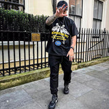 Present Angel T Shirt Present Retro Washed Angel Letter Puff Print Short Sleeve Shirt