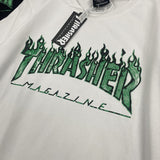 Thrasher T Shirt Summer Classic Flame Print Loose Couple T-shirt