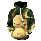 Men and Women Pokemon Pikachu Coat Pokemon 3D Digital Printing