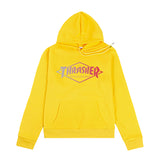 Thrasher Hoodie Flame Hip Hop Style Coat