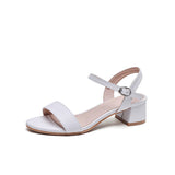 Nude Wide Fit Block Heels Chunky Heel Sandals