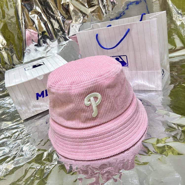 Yankee and Dogers Bucket Hat Corduroy Men and Women Fashion Bucket Hat