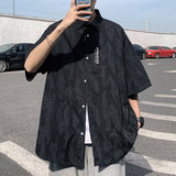 Men's Shirts Summer Men's Casual Oversized Short Sleeve Shirt Loose