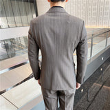 Double Brewed Seersucker Suit Spring Men's Suit Wedding Best Man