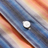 Men T Shitrs Vertical Stripes Printing Lapel Shirt