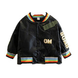 Toddler Boys Jackets Boy's Leather Jacket Coat Spring and Autumn Children