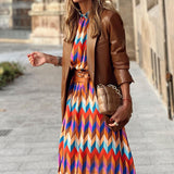 Women Bohemian Dress Spring Fashion Midi Dress