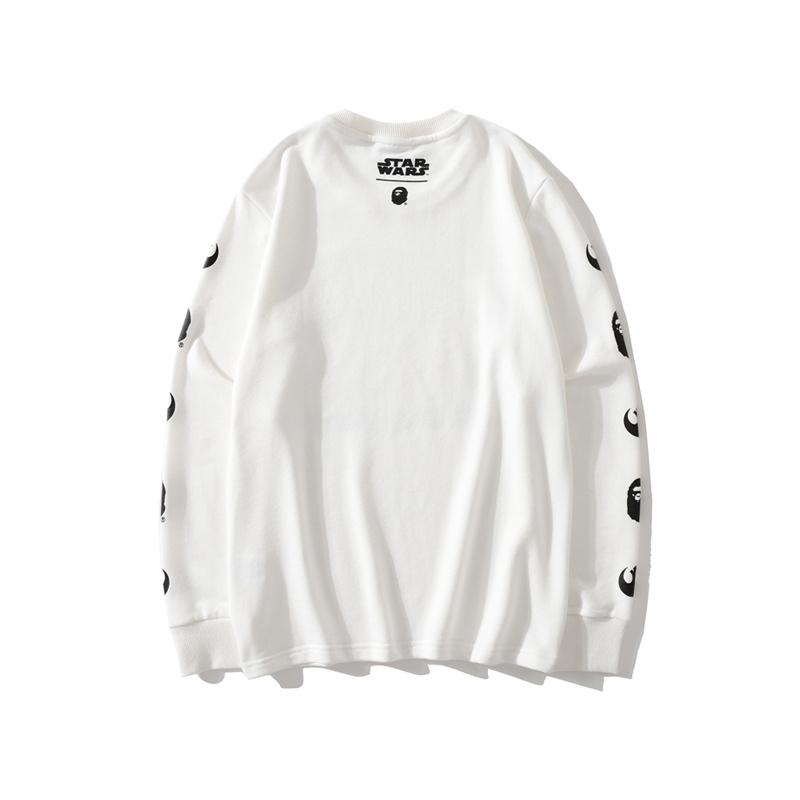 Shark Print Sweatshirts Spring and Autumn Cartoon Print Men's and Women's Ball Battle Pullover Sweater