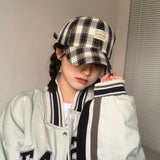 Vintage Check Baseball Cap