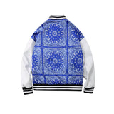 Dodgers Letter Man Jacket Outfit Senior Jackets Varsity Baseball College Coat Paisley Baseball Uniform Loose Men's Leather Jacket
