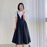 Black and White Dress Summer Slip Dress