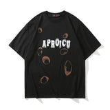 Men T Shirt Summer Casual Tops Letter Print Short-Sleeve Printed Men's Summer round Neck Half Sleeve Trendy Loose