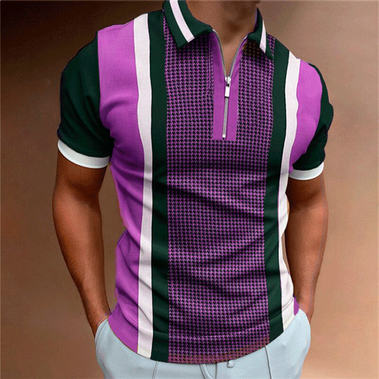 Polo Shirts Men's Summer Polo Shirt Short-Sleeved T-shirt Casual