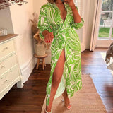 Women Exotic Dresses Midi Striped Dress