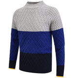 Men's Sweater Pullover Multicolor Stand Collar Sweater