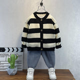 Toddler Boys Sweater Boys' Knitted Sweater Coat Spring and Autumn Clothing