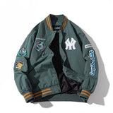 New York NYC Varsity Jacket Casual Baseball Uniform
